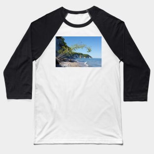 Chalk coast, chalk cliffs, Ruegen Island, Mecklenburg-Western Pomerania, Germany Baseball T-Shirt